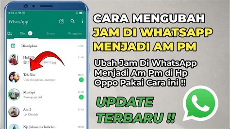 Cara Mengubah Jam Am Pm Di Whatsapp Gb